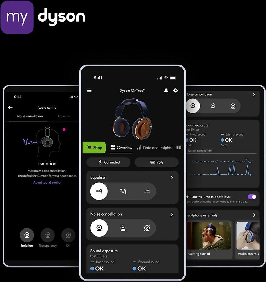 Dyson OnTrac Koptelefoon - Prussian / Copper 7