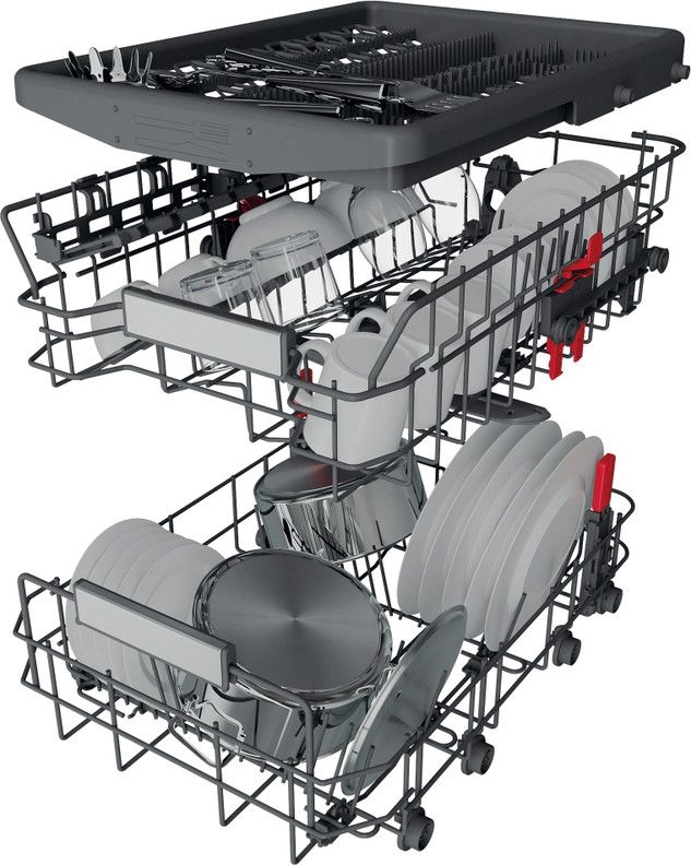 Whirlpool WSIO 3O34 PFE X Slimline Inbouw Vaatwasser - RVS 8