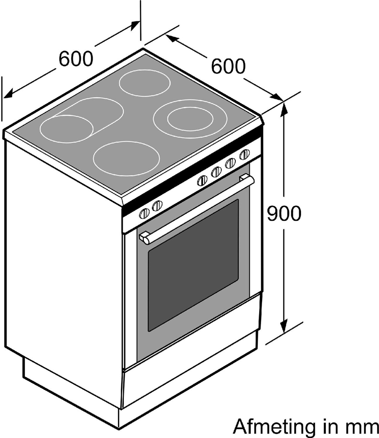 BOSCH HLL09A020U Serie 2 Inductiefornuis 12