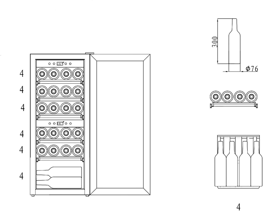 mQuvée WineExpert 24 Wijnkast - RVS 4