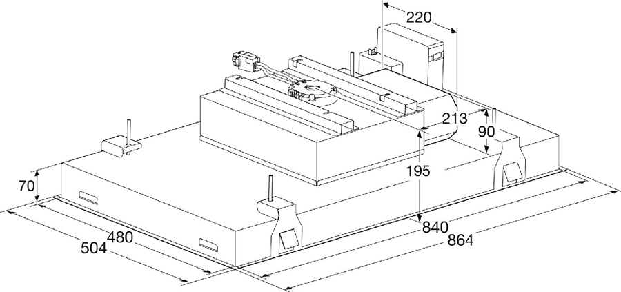 ATAG CU9054MG Plafondunit - Afzuigkap - 90 cm - RVS 2