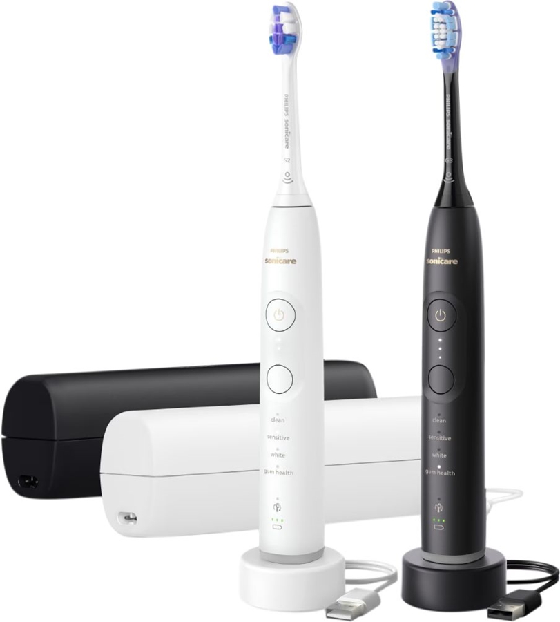 Philips HX7429/02 Sonicare 7100 Series Electrische Tandenborstel - Duo - Zwart & Wit 1