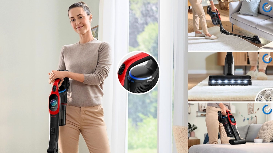 BOSCH BCS1041PET Unlimited 10 ProAnimal Steelstofzuiger - Rood 4