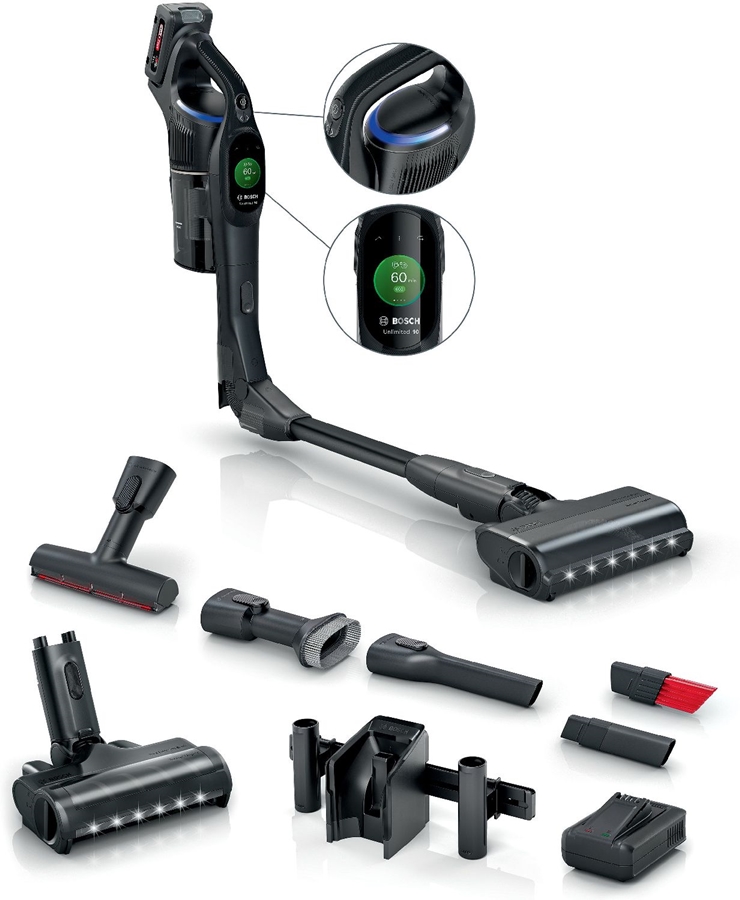 BOSCH BXS1041BQC Unlimited 10 EXCLUSIV Steelstofzuiger - Zwart 1