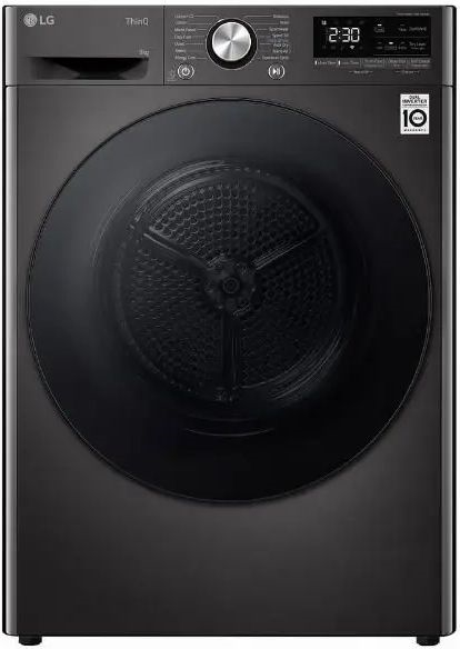 LG RH90V9ZVEN Warmtepompdroger - Zwart 1