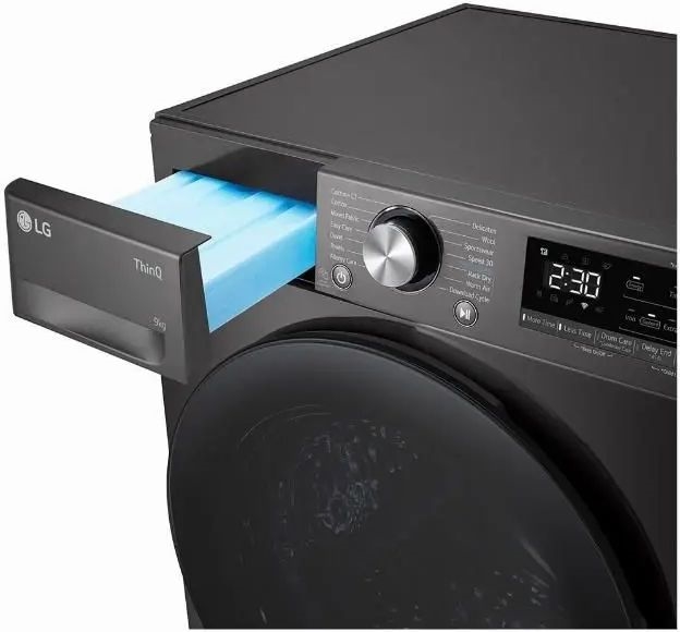 LG RH90V9ZVEN Warmtepompdroger - Zwart 6