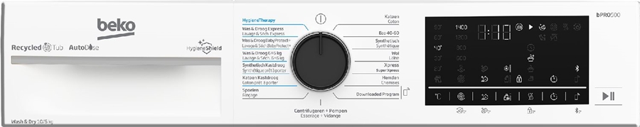 Beko B5DT510446W Was-droogcombinatie - Wit  5