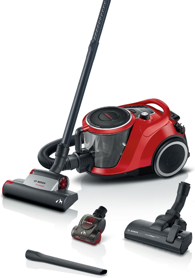 BOSCH BGC41PET Serie 6 ProAnimal Stofzuiger zonder Zak - Rood 1