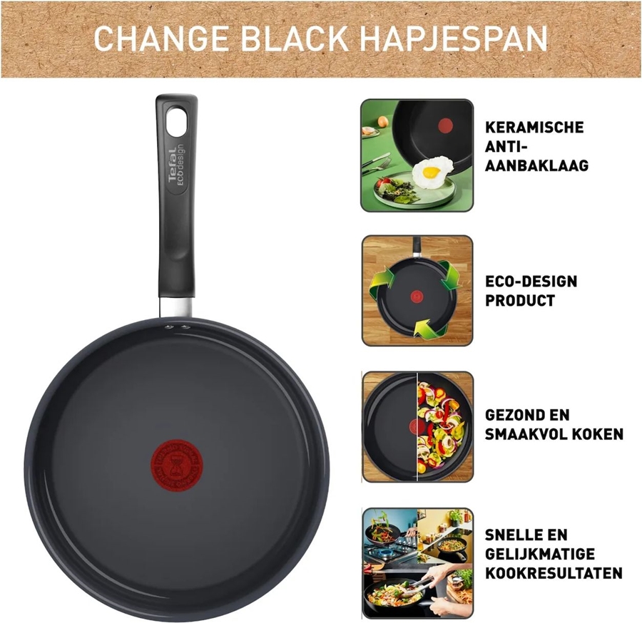 Tefal Change Black Keramische Hapjespan - 24 cm  6