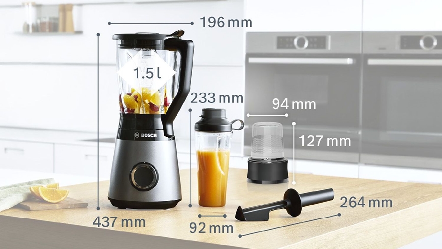 BOSCH MMB6177S Serie 4 VitaPower Blender - Zilver 2