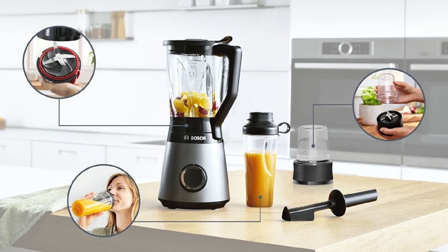 BOSCH MMB6177S Serie 4 VitaPower Blender - Zilver 3