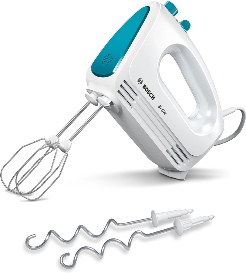BOSCH MFQ2210D CleverMixx FUN Handmixer - Wit / Blauw 2
