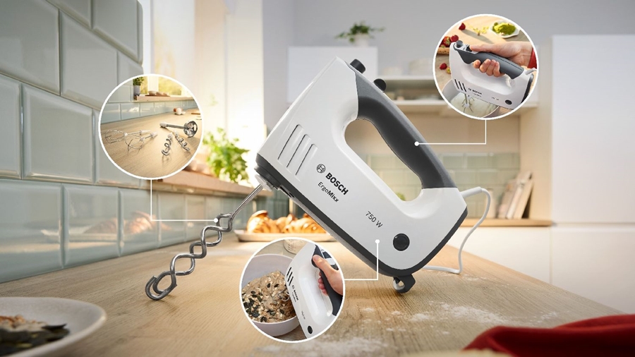 BOSCH MFQ37470 ErgoMixx Handmixer - Grijs 4
