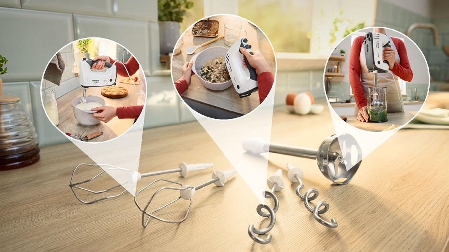 BOSCH MFQ37470 ErgoMixx Handmixer - Grijs 8