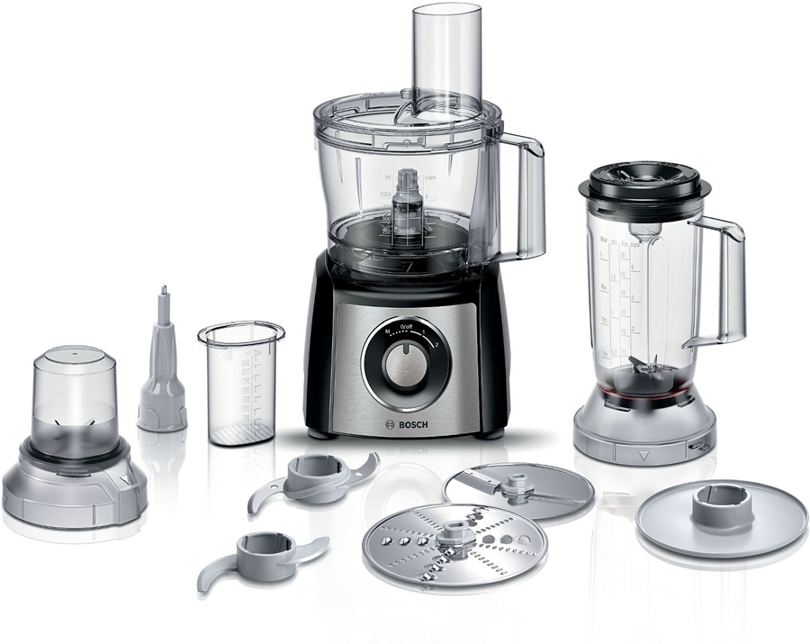 BOSCH MCM3501M MultiTalent 3 Food Processor - RVS / Zwart 1