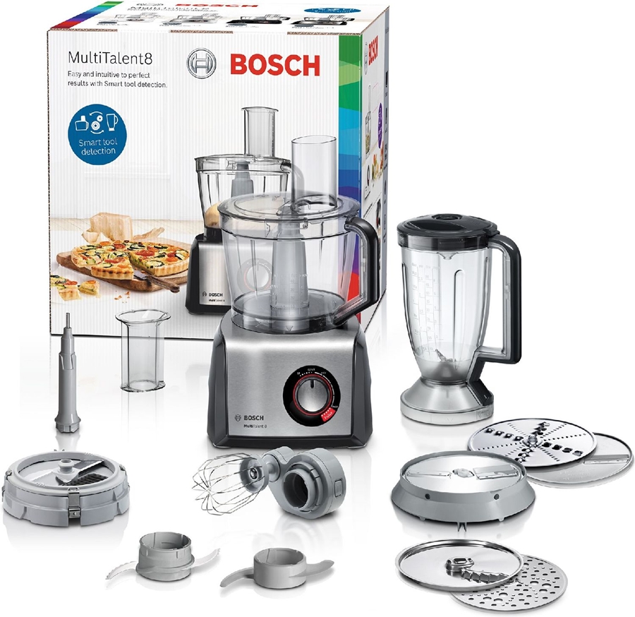 BOSCH MC812M865 MultiTalent 8 Food Processor - Zwart / RVS 3