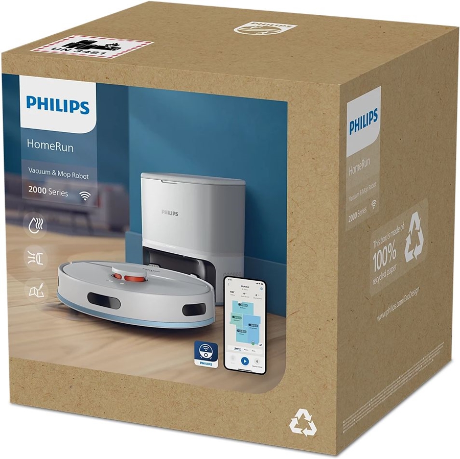 Philips XU2100/20 Robotstofzuiger met Dweilfunctie - Arctic White  6