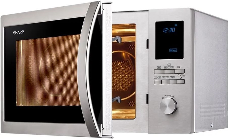 Sharp R922STWE Combimagnetron - Zilver 6