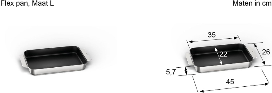 Siemens HZ9FF010 Flex Pan maat L  4