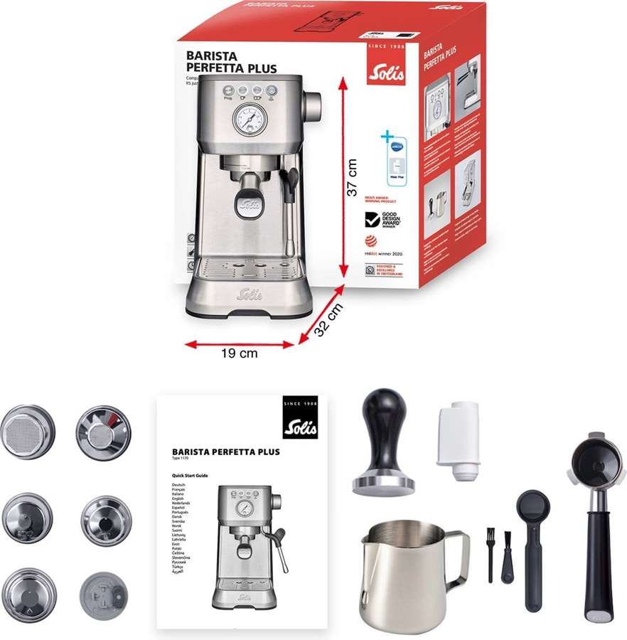 Solis 1170 Barista Perfetta Plus V2 Pistonmachine - Espressomachine  5