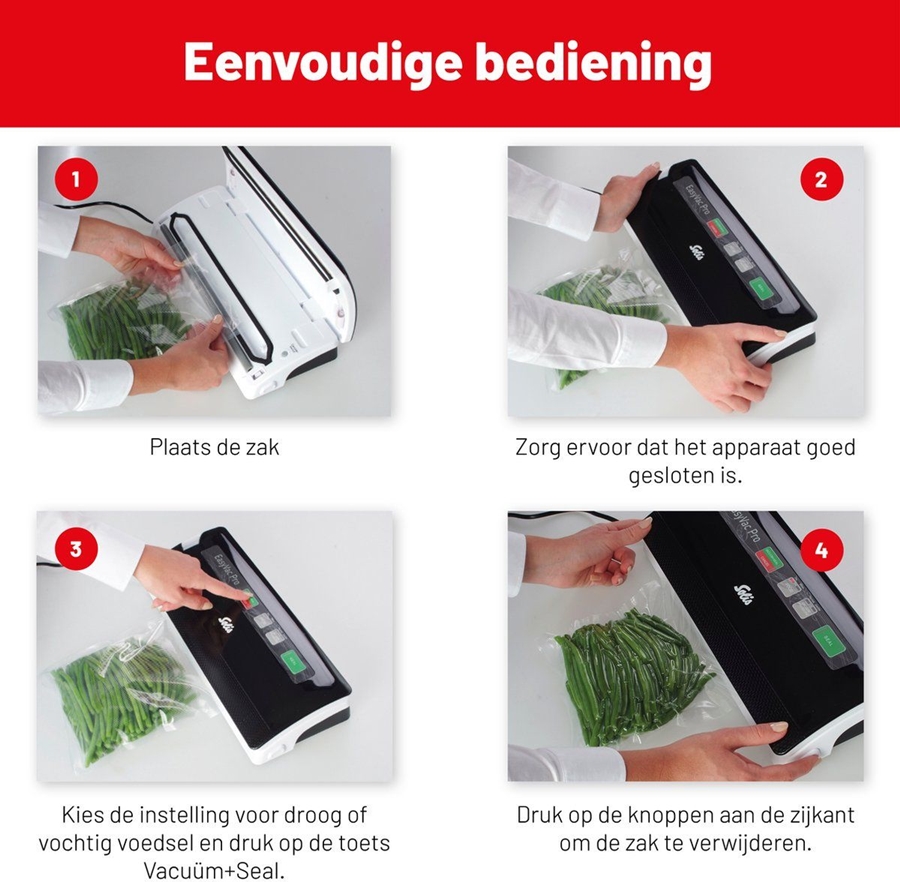 Solis 569 Vac Pro Vacumeermachine  - Zwart / Grijs 12