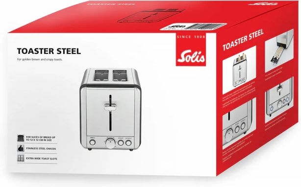Solis 8002 Toaster Steel - Broodrooster - RVS  9