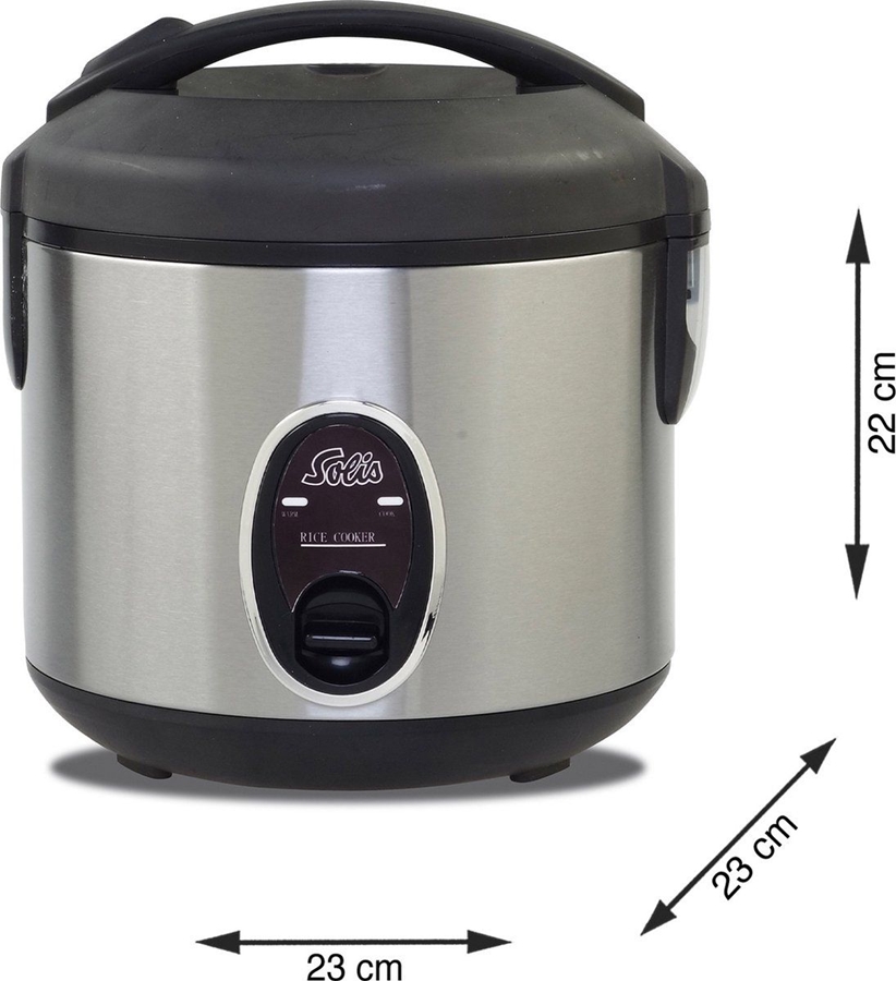 Solis 821 Compact Rice Cooker - Rijstkoker - Zilver 4