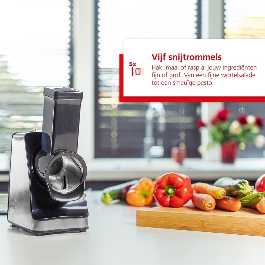 Solis 8401 Slice & More Multifunctionele Elektrische Groentesnijder - RVS  12