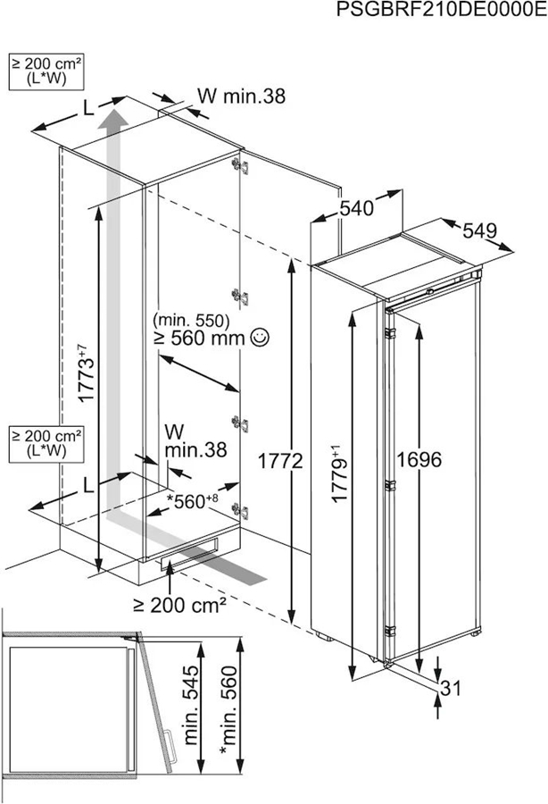 AEG TB7NA181ES Inbouw Vriezer 2