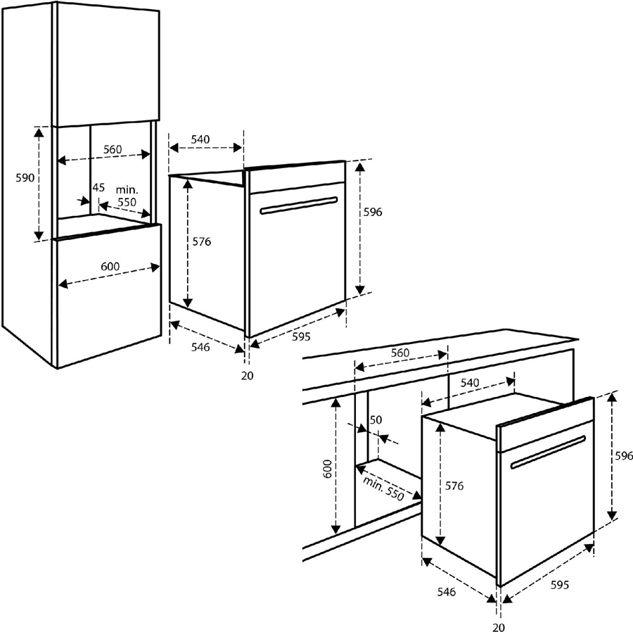Inventum IMC6035GT Inbouw Oven met Magnetron - Zwart 2