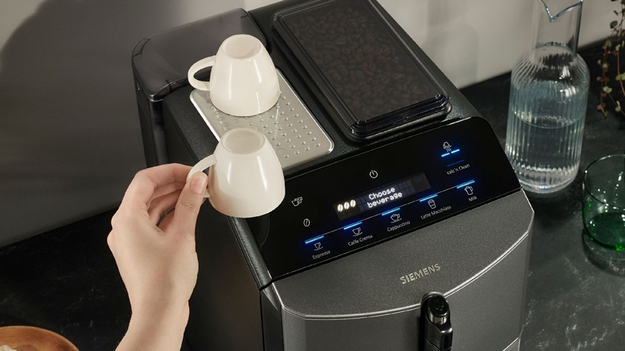 Siemens TF305E04 EQ300 Volautomatische Koffiemachine - Metallic Diamant Titanium - RVS 24