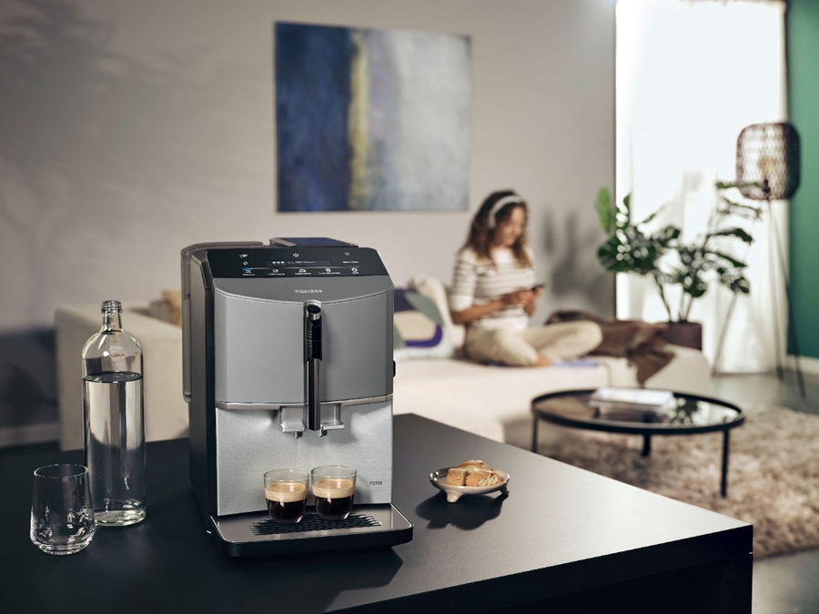 Siemens TF305E04 EQ300 Volautomatische Koffiemachine - Metallic Diamant Titanium - RVS 6