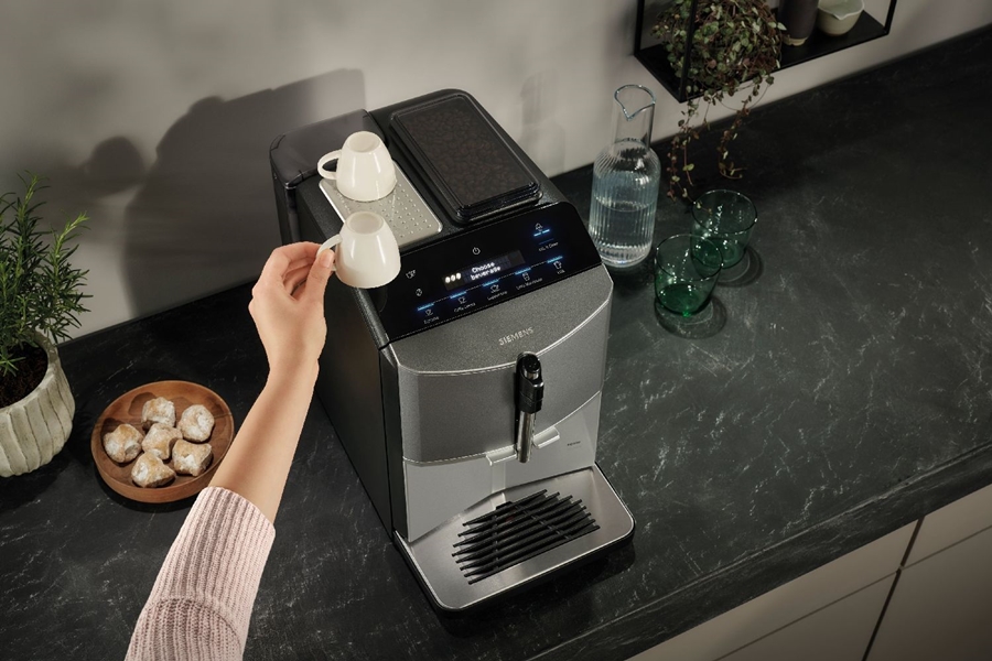 Siemens TF305E04 EQ300 Volautomatische Koffiemachine - Metallic Diamant Titanium - RVS 7