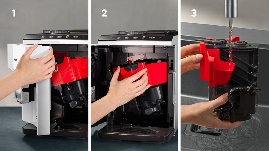 Siemens TP515R02 EQ500 Volautomatische Koffiemachine- Licht Zilver / Wit 5