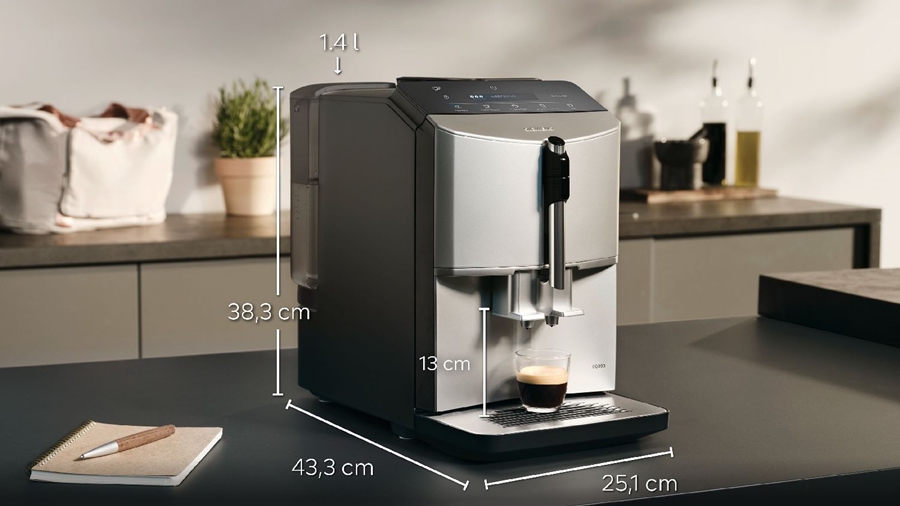 Siemens TF303E07 EQ300 Volautomatische Koffiemachine - RVS - Zilver Metallic 10