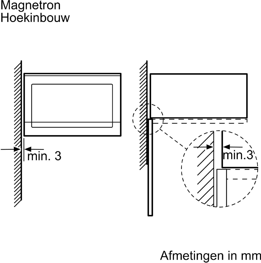 Siemens BE523LMB1 iQ300 Inbouw Magnetron - Zwart 3