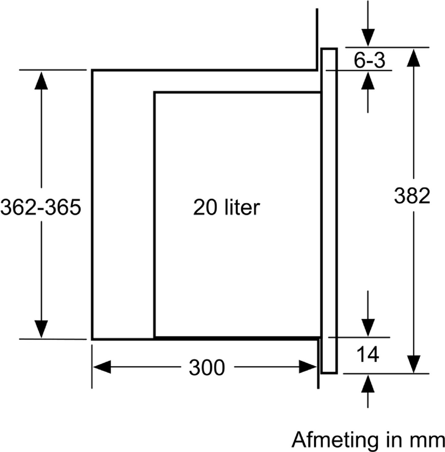 Siemens BE523LMB1 iQ300 Inbouw Magnetron - Zwart 7
