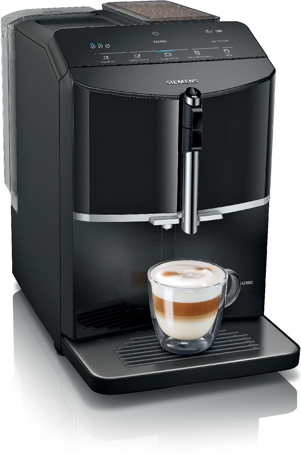 Siemens TF301E19 EQ300 Volautomatische Koffiemachine - Piano Zwart 1
