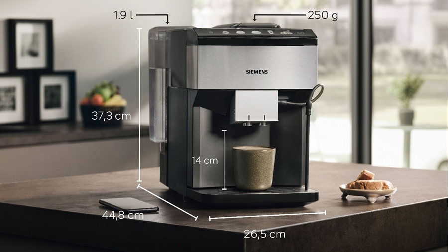Siemens TP516RX3 EQ500 Classic Connect Volautomatische Koffiemachine - RVS - Zwart 3