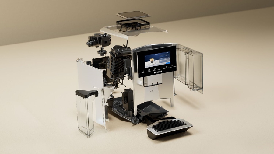 Siemens TQ905R03 EQ900 Volautomatische Koffiemachine - RVS 2