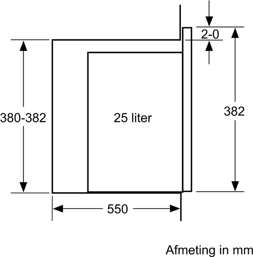 Siemens BE555LMB1 iQ500 Inbouw Magnetron - 59 x 38 cm - Zwart 6