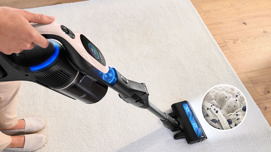 BOSCH BBS1041RBA Unlimited 10 Draadloze Steelstofzuiger - Poederroze 10