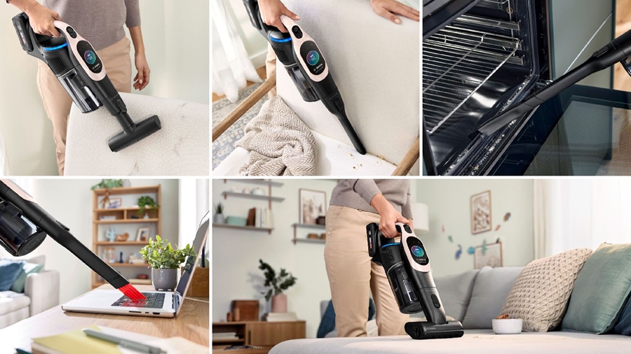 BOSCH BBS1041RBA Unlimited 10 Draadloze Steelstofzuiger - Poederroze 8