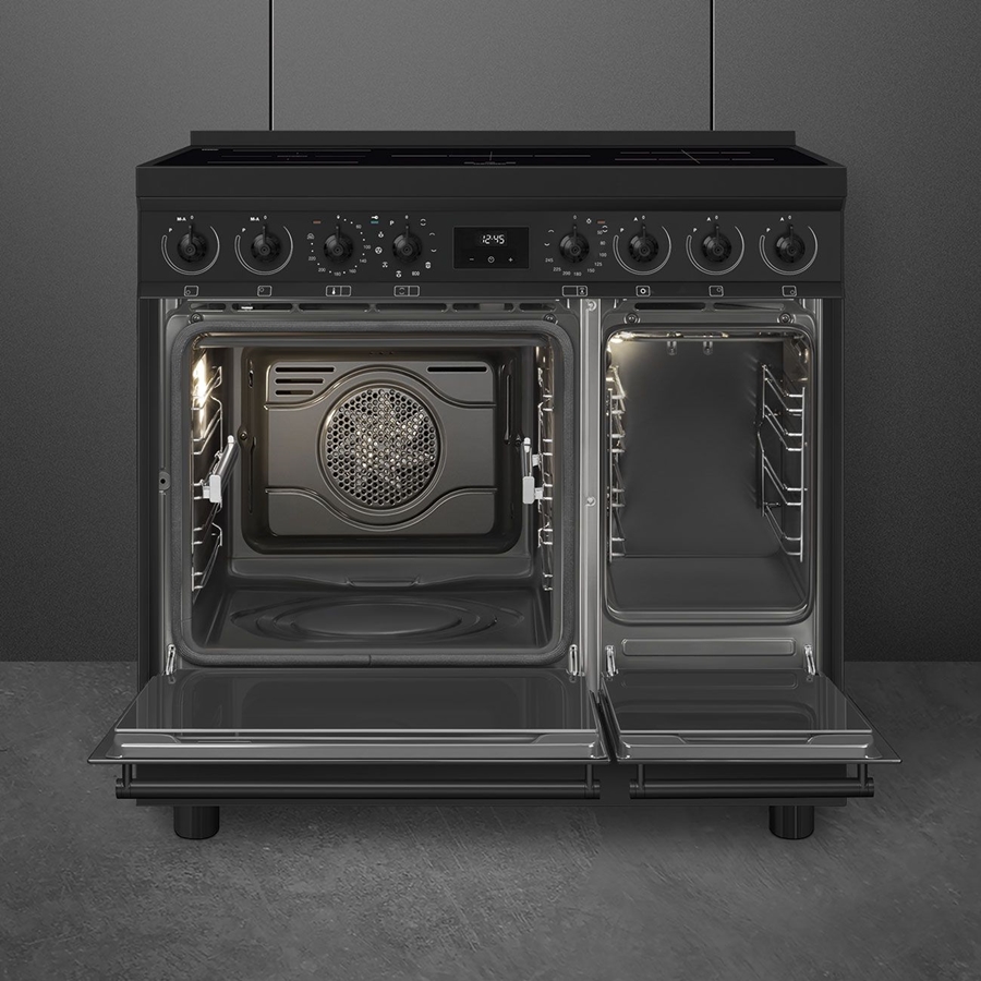 SMEG C92IPN2 Classici Esthetisch Fornuis met Inductie Kookplaat - 90 x 60 cm - Zwart  3