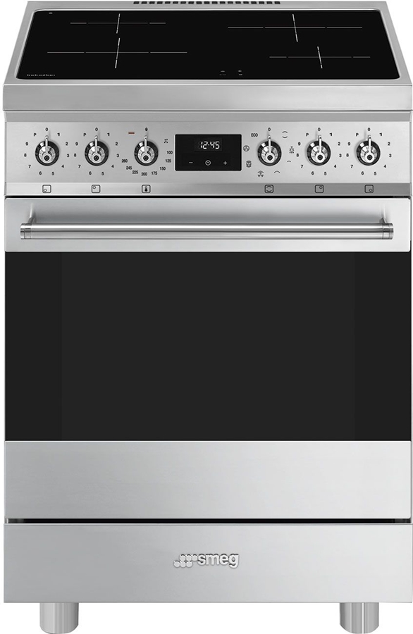 SMEG C6IMXM2 Classici Esthetisch Fornuis met Inductie Kookplaat - 60 x 60 cm - Zilvergrijs 1