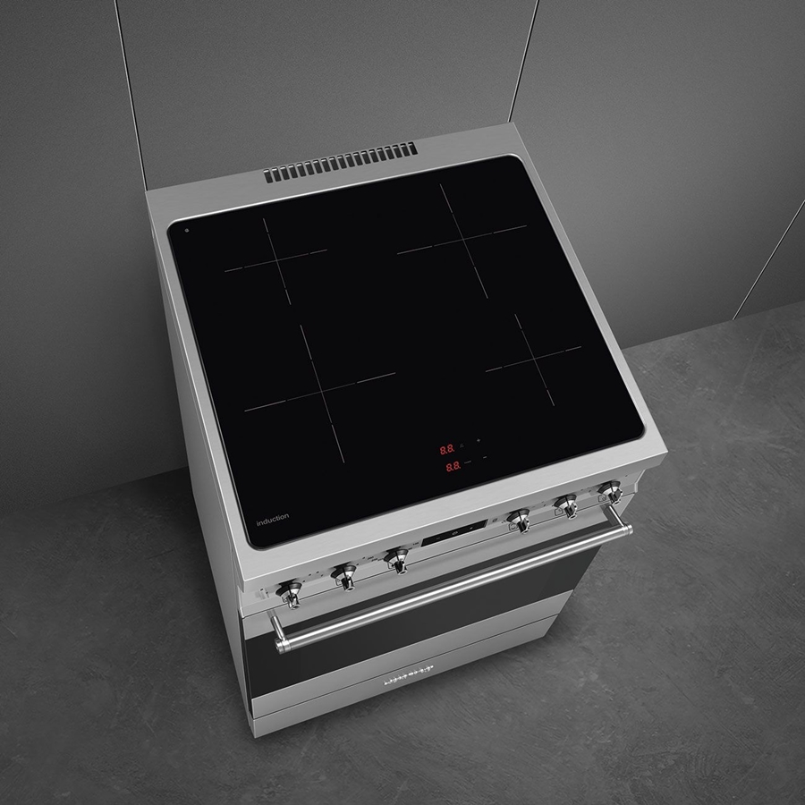 SMEG C6IMXM2 Classici Esthetisch Fornuis met Inductie Kookplaat - 60 x 60 cm - Zilvergrijs 6