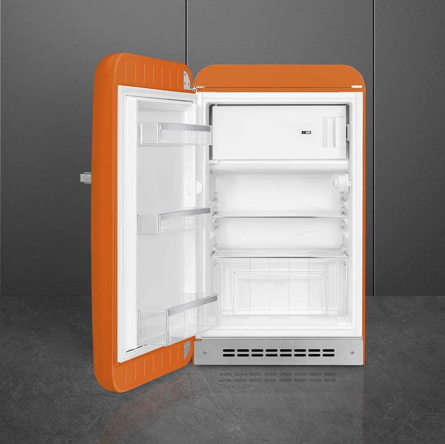 SMEG FAB10LOR6 Koelkast 50's Style - Oranje - Scharnier Links 2