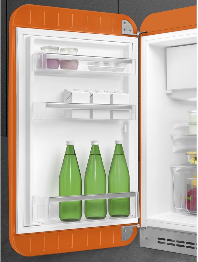 SMEG FAB10LOR6 Koelkast 50's Style - Oranje - Scharnier Links 8