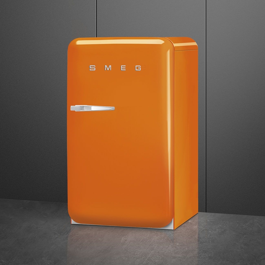 SMEG FAB10ROR6 Koelkast 50's Style - Oranje - Scharnier Rechts 4