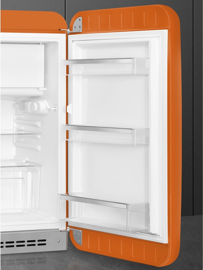 SMEG FAB10ROR6 Koelkast 50's Style - Oranje - Scharnier Rechts 7
